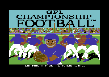 GFL Championship Football screenshot 2 for Commodore 64